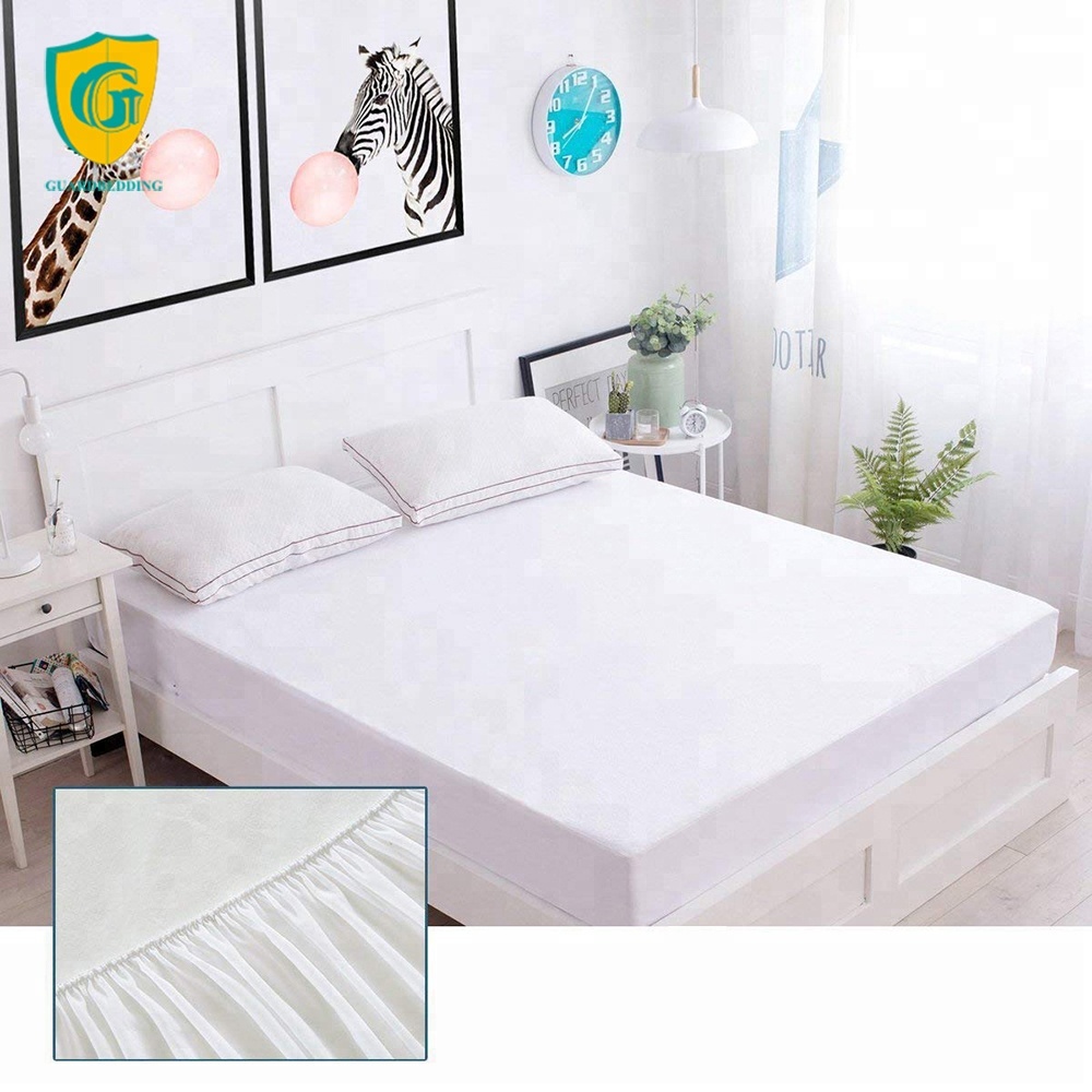 Quilted Soft Cotton Baby Mattress Protector Waterproof  Cover Bamboo Crib